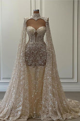 Luxury A Line Wedding Dresses Lace Wedding Dresses with Glitter