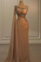 Schöne Abendkleider Lang Champagner Abiballkleider Abendmoden Online