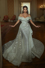 Wedding Dress A Line Glitter Elegant Wedding Dresses Online