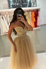 Champagne Cocktail Dresses Short Evening Dresses Prom Dresses with Glitter