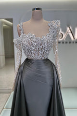 Evening Dresses Long Dark Green Prom Dresses Satin