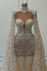 Luxury A Line Wedding Dresses Lace Wedding Dresses with Glitter