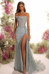 Evening Dresses Long Dark Green Prom Dresses Satin