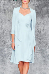 2 Piece Mother of the Bride Dresses Mint Green Mother of the Bride Dress with Jacket