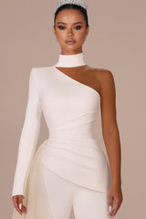 Elegant Wedding Dresses A Line With Sleeves Chiffon Wedding Dresses with Lace