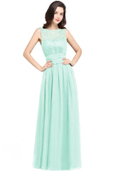 Modern Evening Dresses Long Simple Prom Dress with Lace