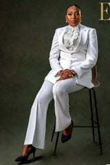Women's Suits White Trouser Suit Festive Wedding online