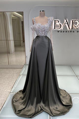 Evening Dresses Long Dark Green Prom Dresses Satin