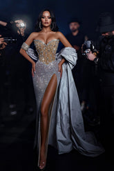 Extravagante Glitzer Ballkleider Lang Abiballkleider Abendkleider Online