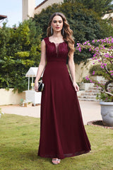 Schlichte Abendkleider Lang Weinrot Abiballkleider Günstig