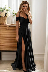 Schwarze Abendkleider Lang Schlicht Ballkleider Abiballkleider Günstig (Copy) BMbridal.de