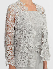 Bestellen Sie Elegante Brautmutterkleider Lang Günstig nach maß anfertigen bekommen. 2 Teilig Brautmutterkleid mit Bolero bei babyonlinedress.de kaufen.