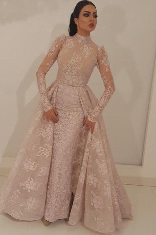 Kaufen Sie Elegante Rosa Abendkleider Mit Ärmel online bei Thekleid.de. Abendmoden Spitzen Online für Sie mit hocher Qualität und günstigen preis.