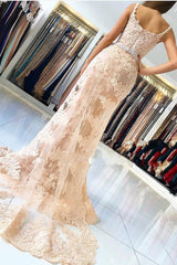 Hier können Sie Champagen Spitze Abendkleider Lang online bei Thekleid.de. Günstige Abiballkleider Online Kaufen für Sie zum Abiball.