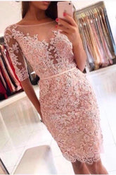 kaufen Sie Rosa Kruze Cocktailkleider Spitze Etuikleid online bei Thekleid.de. Partykleider Abiballkleider Mit Ärmel für Sie zum Abiball online.