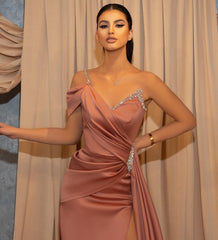 Bestellen Sie Dusty Rosa Abendkleider Lang Günstig online bei Thekleid.de. Abiballkleider mit Glitzer online mit hocher Qualität zum abiball gehen.