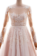 Suchen Sie Blush Pink Brautkleider mit Ärmel online bei babyonlinedress.de. Hochzeistkleider Günstig Online für Sie zur Hochzeit gehen.