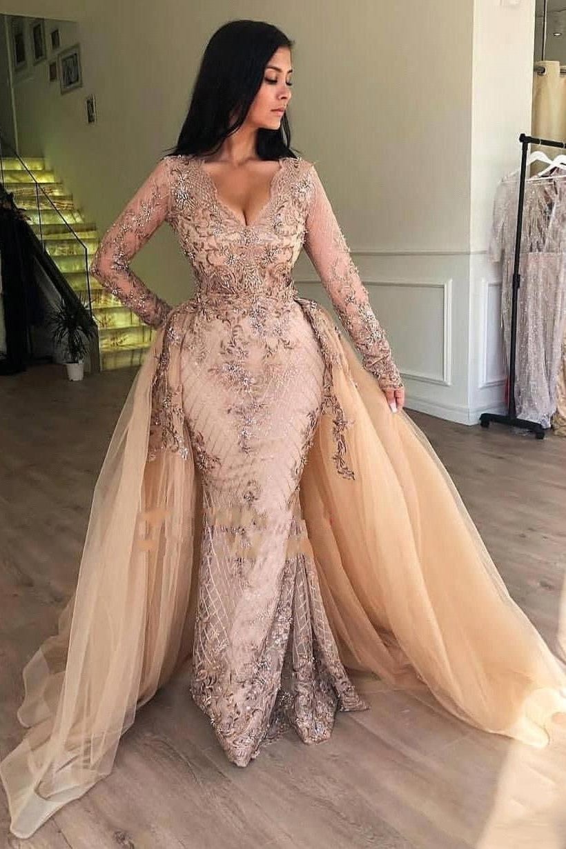 Hier können Sie Fashion Abendkleider Lang Mit Ärmel Spitze Online bei Thekleidd.de kaufen. Abendmoden Abiballkleider Online für Sie zum abiball online.