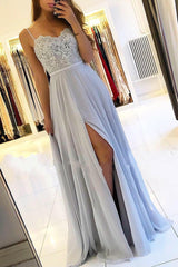 Kaufen Sie Sexy Silber Abendkleider Lang Chiffon online bei Thekleid.de. Abendkleid Mit Spitze Online für Sie zur abiball online.