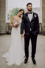 Bestellen Sie bei babyonlinedress.de mit Schöne Brautkleider Meerjungfrau online. Spitze Hochzeitskleid aus Satin zur Hochzeit gehen.