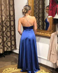 kaufen Sie bei Thekleid.de Schlichtes Abendkleid Lang Blau online. Abiballkleider Online für Sie zum abiball gehen.