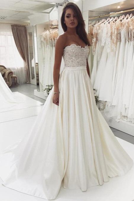 Kaufen Sie Designer Brautkleider A Linie online bei babyonlinedress.de. Hochzeitskleider Mit Spitze für Sie zur Hochzeit online.