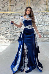 Finden Sie Velvet Abendkleider Lang Blau online bei Thekleid.de. Velvet Abiballkleider Günstig für Sie zum abiball gehen.