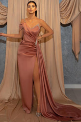 Bestellen Sie Dusty Rosa Abendkleider Lang Günstig online bei Thekleid.de. Abiballkleider mit Glitzer online mit hocher Qualität zum abiball gehen.