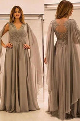 Hier können Sie bei Thekleid.de. Grau Lang Chiffon Abendkleider mit hocher Qualität bekommen. Bodenlang Abiballkleider Abendmoden Online für Sie zum Abiball.