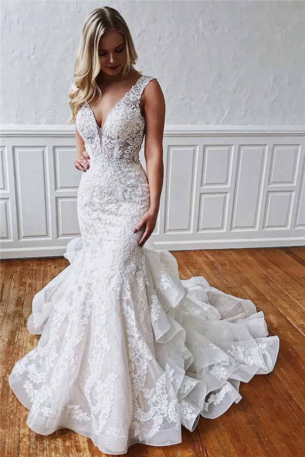 Bestellen Sie Romantic Brautkleider Mit Spitze online bei babyonlinedress.de. Weiße Hochzeitskleid Meerjungfrau Online für Sie zur Hochzeit gehen.