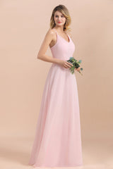Finden Sie Günstige Brautjungfernkleider Lang Rosa online bei babyonlinedress.de. Schlichtes Abendkleid aus chiffon mit hocher Qualität bekommen.