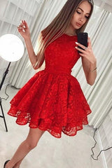 hier können SIe Fashion Rote Abendkleider Kurze Spitze online bei Thekleid.de. Cocktailkleider Günstig Online für sie zum cocktail party.