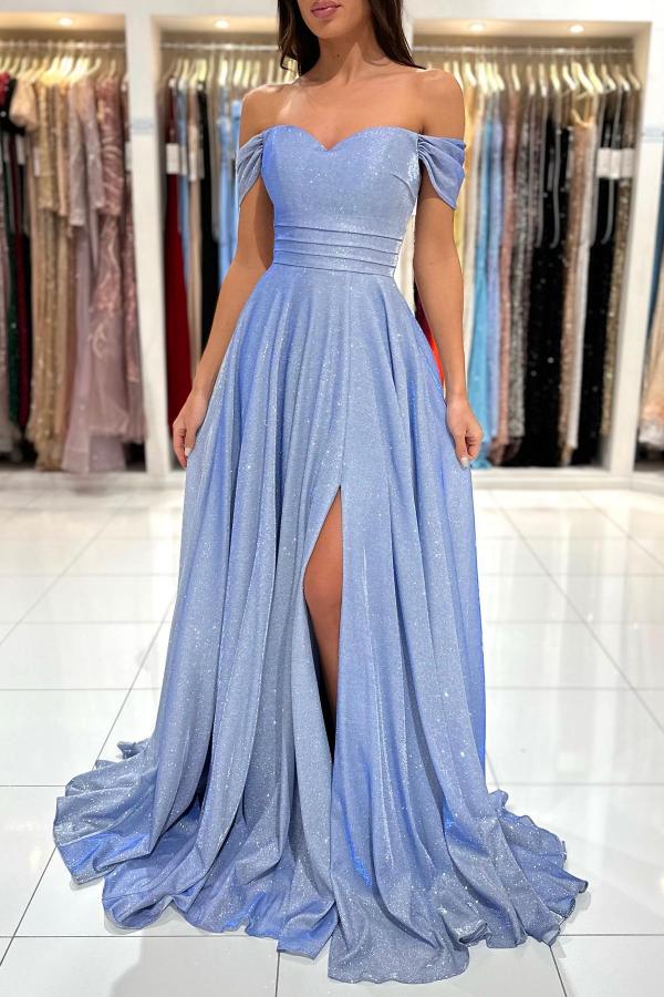 Bmbridal Schulterfrei Prom Dress Slit Long On Sale