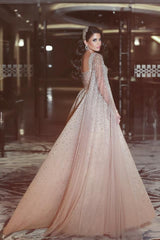 kaufen Sie Luxury Abendkleider Lang Günstig A linie Perlen Abiballkleider Abendmoden Online Shop bei Thekleid.de