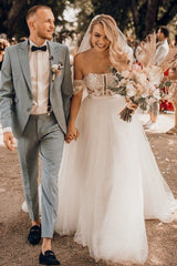 Suchen sie bei babyonlinedress.de Designer Brautkleider A Linie online.Tüll Hochzeitskleider Mit Spitze nach maß zur Hochzeit gehen.