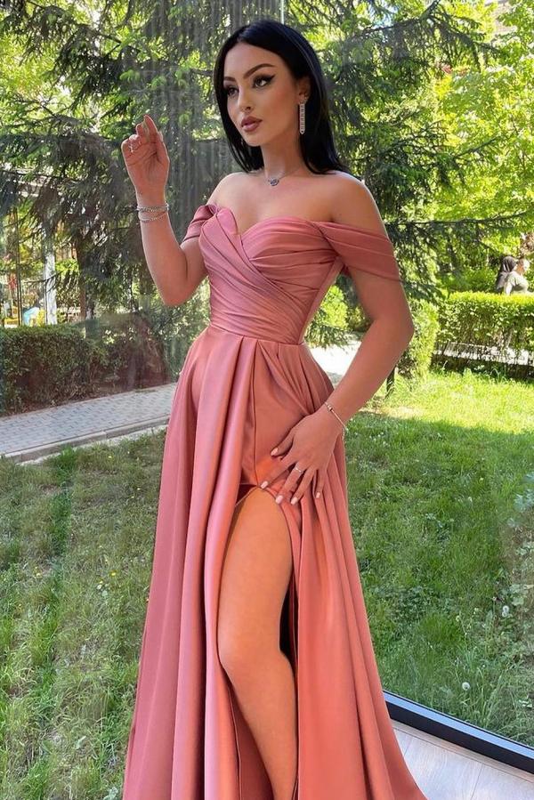 Finden Sie Designer Abendkleider Schlicht online bei Thekleid.de. Abiballkleider Lang Günstig aus Satin mit hocher Qualität bekommen.