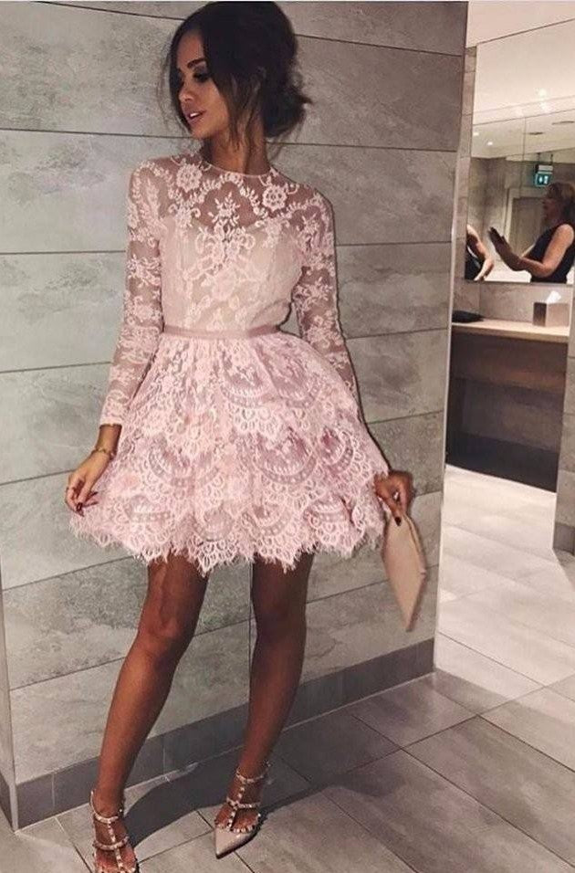 Bestellen Sie Rosa Cocktailkleider Partykleider Spitze Günstig mit hocher Qualität bei Thekleid.de. A Line Abendkleider Kurz online kaufen zum Abiball.