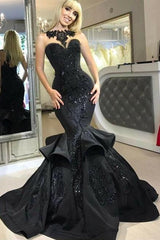 Kaufen Sie Elegante Abendkleider Lang Schwarz online bei Thekleid.de. Meerjungfrau Abiballkleider Mit Spitze Günstig online kaufen