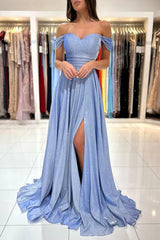 Bmbridal Schulterfrei Prom Dress Slit Long On Sale