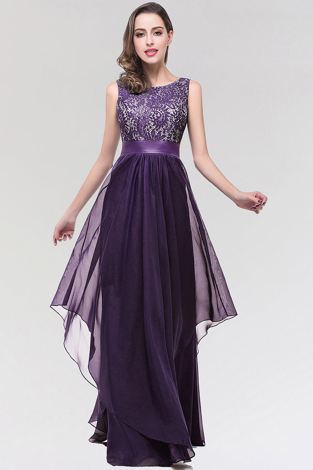 Designer Abendkleider Weinrot Chiffon Abiballkleider Günstig Online