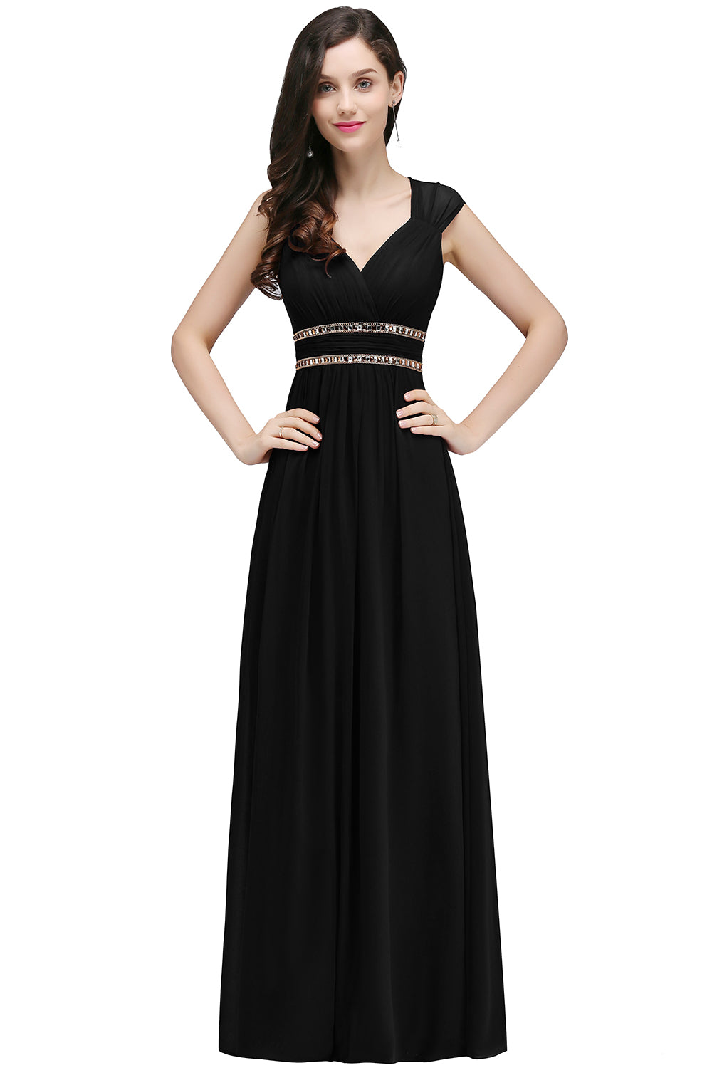 Modern Abendkleider Lang Weinrot Abiballkleider Chiffon