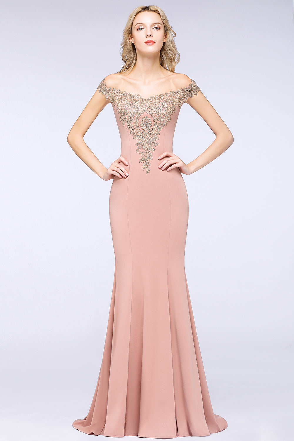 Beautiful Evening Dresses Long Dusty Pink Prom Dresses Online