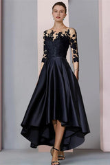 Designer Mother of the Bride Dresses Black Dresses for Mother of the Bride with Sleeves