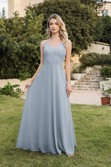 Simple Evening Dresses Long Dusty Blue Prom Dresses Online