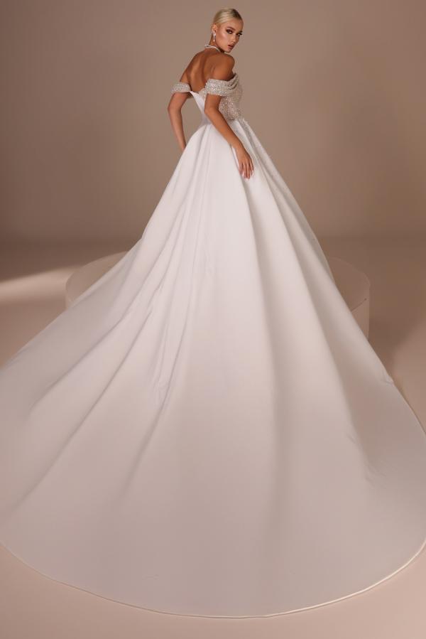 Elegant Wedding Dresses A Line With Sleeves Chiffon Wedding Dresses with Lace