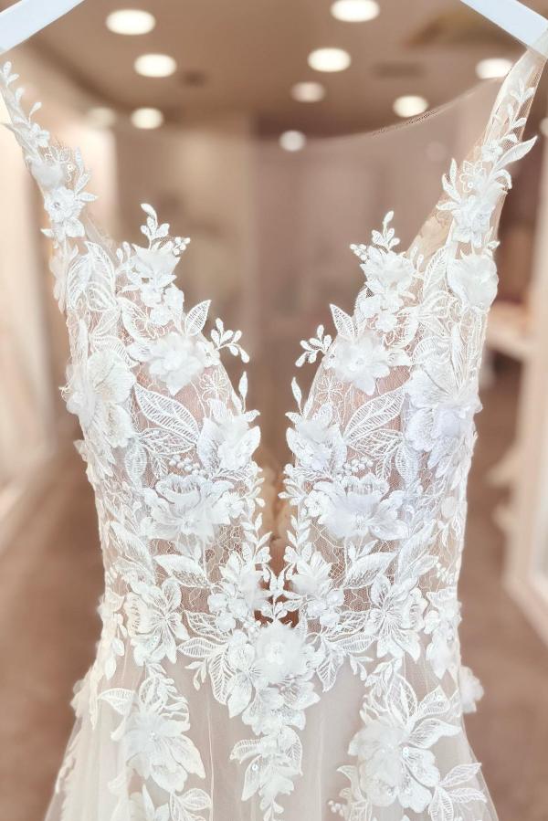 Elegant Wedding Dresses Boho Wedding Dresses A Line Lace