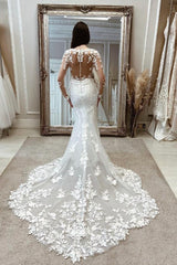 Beautiful Wedding Dresses Mermaid Lace Wedding Dresses with Sleeves