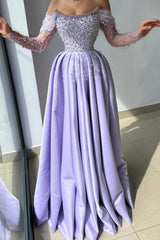 Lilac Evening Dresses Long Glitter Prom Dresses Buy Online