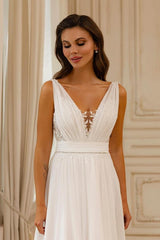 Elegante Hochzeitskleider Mit Spitze Brautkleider Chiffon A Linie BMbridal.de