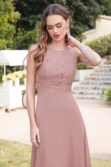 Elegant Evening Dresses Long Dusty Pink Prom Dresses Cheap Online